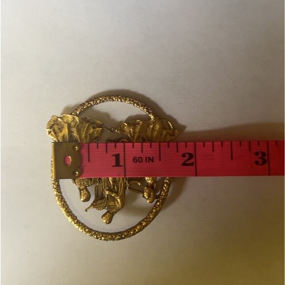 Vintage MFA Museum of Fine Arts Medieval Maidens Playing Music Brooch/Pin - Picture 5 of 8